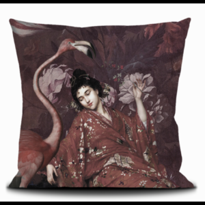 100 cm square cushion cover La Japonais