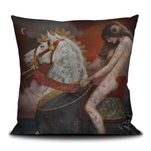 50cm Square Cushion Cover Lady Godiva